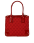 GG Top Handle Bag, £195, Handbags, Red, Canvas/Patent Leather, Back view